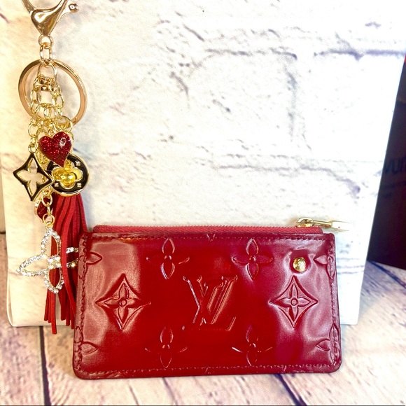 Louis Vuitton Handbags - Louis Vuitton red vernis Key Cles pouch keychain